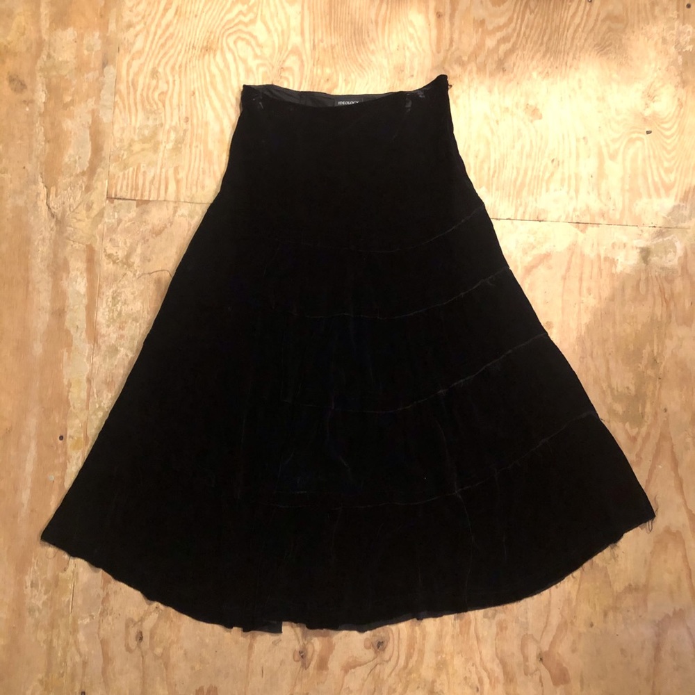 Velvet Midi Skirt
